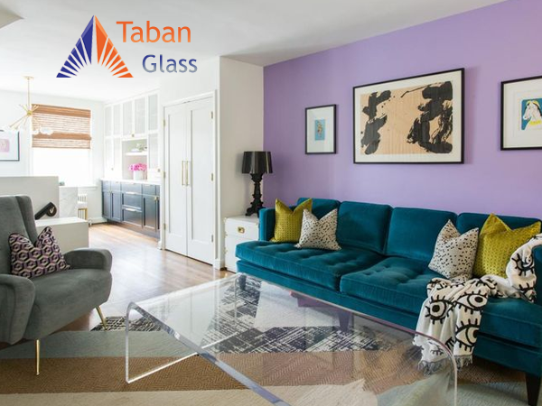 کاربرد شیشه رنگی رومیزی